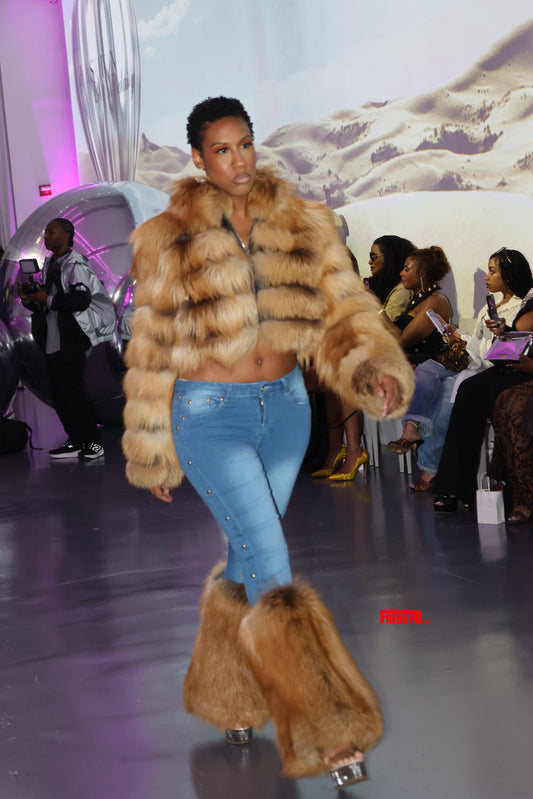 Denim Jeans with Golden Isle Fox Bell Bottoms