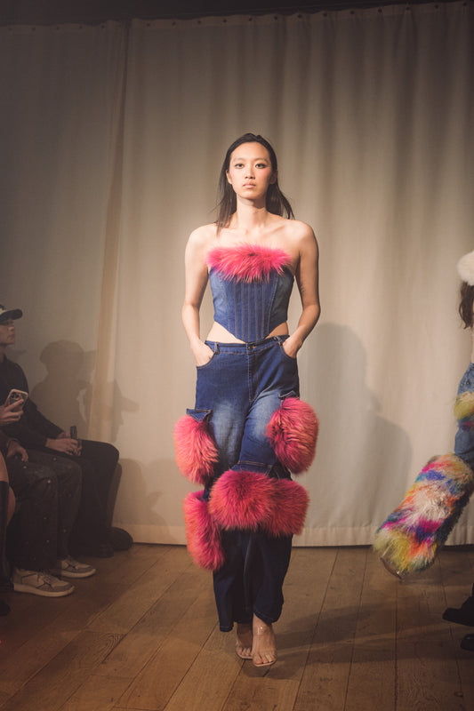 Denim and Fox Corset and Jeans