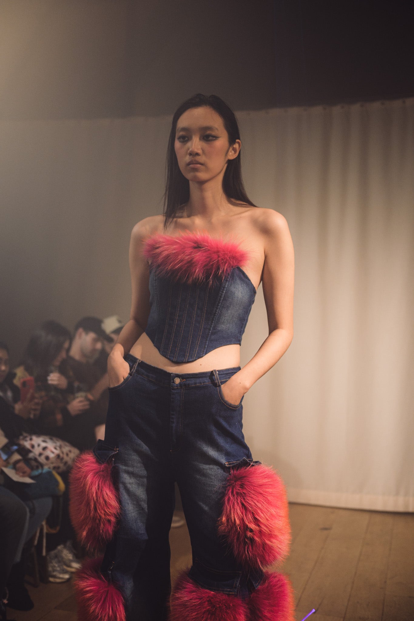 Denim and Fox Corset and Jeans