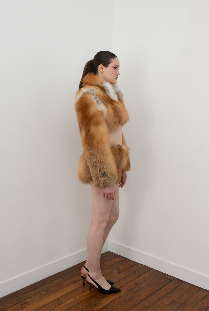 Natural Red Fox Shorts Set