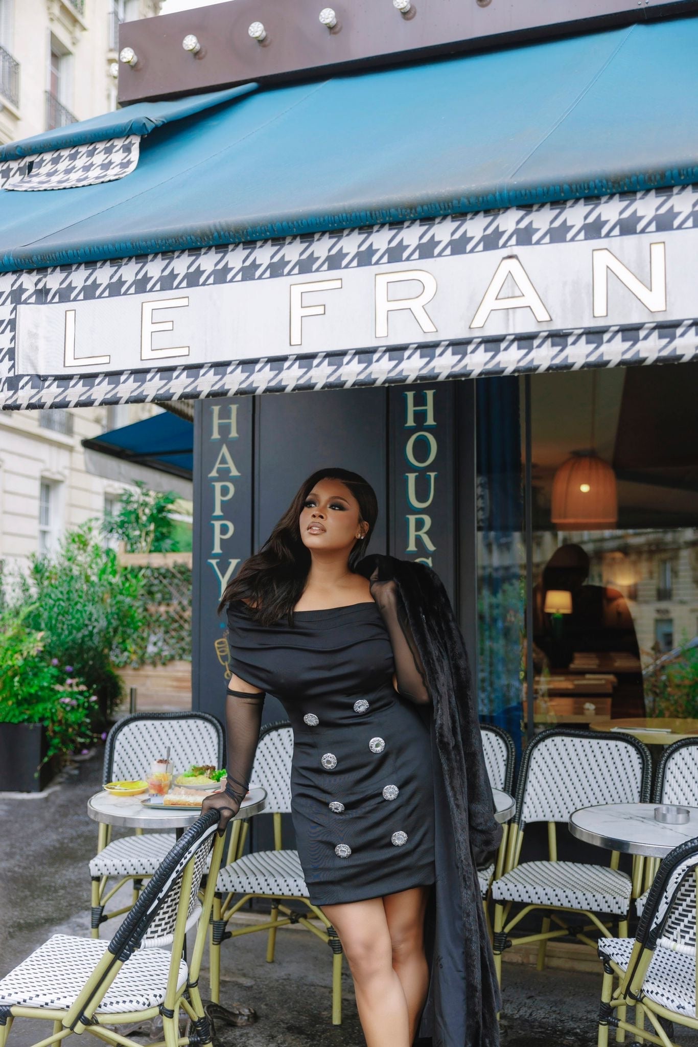 FGM Bespoke- Full Length Ranch Colored Fuzzy Coat