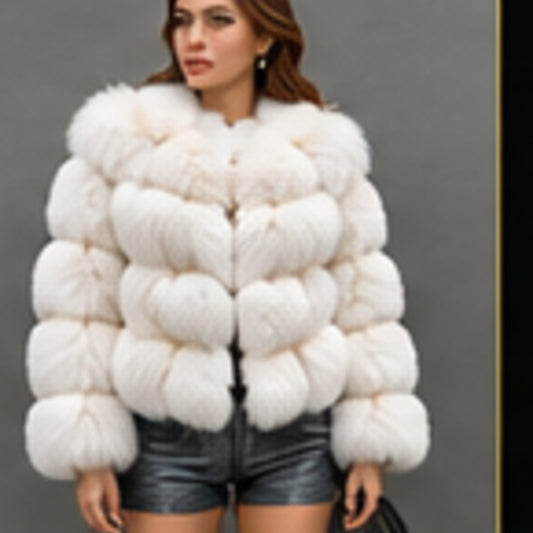 AI styled preview of a white chevron jacket silhouette