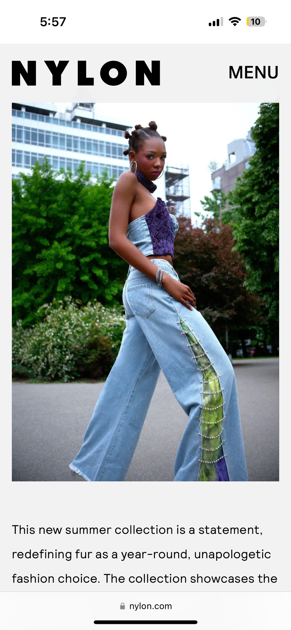 Nylon Magazine Approves Fur in the summer