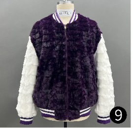 Mink Section Fur Varsity Bomber