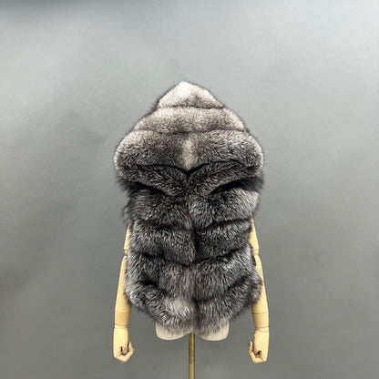 Full-Length Silver Fox Coat – FGM Bespoke