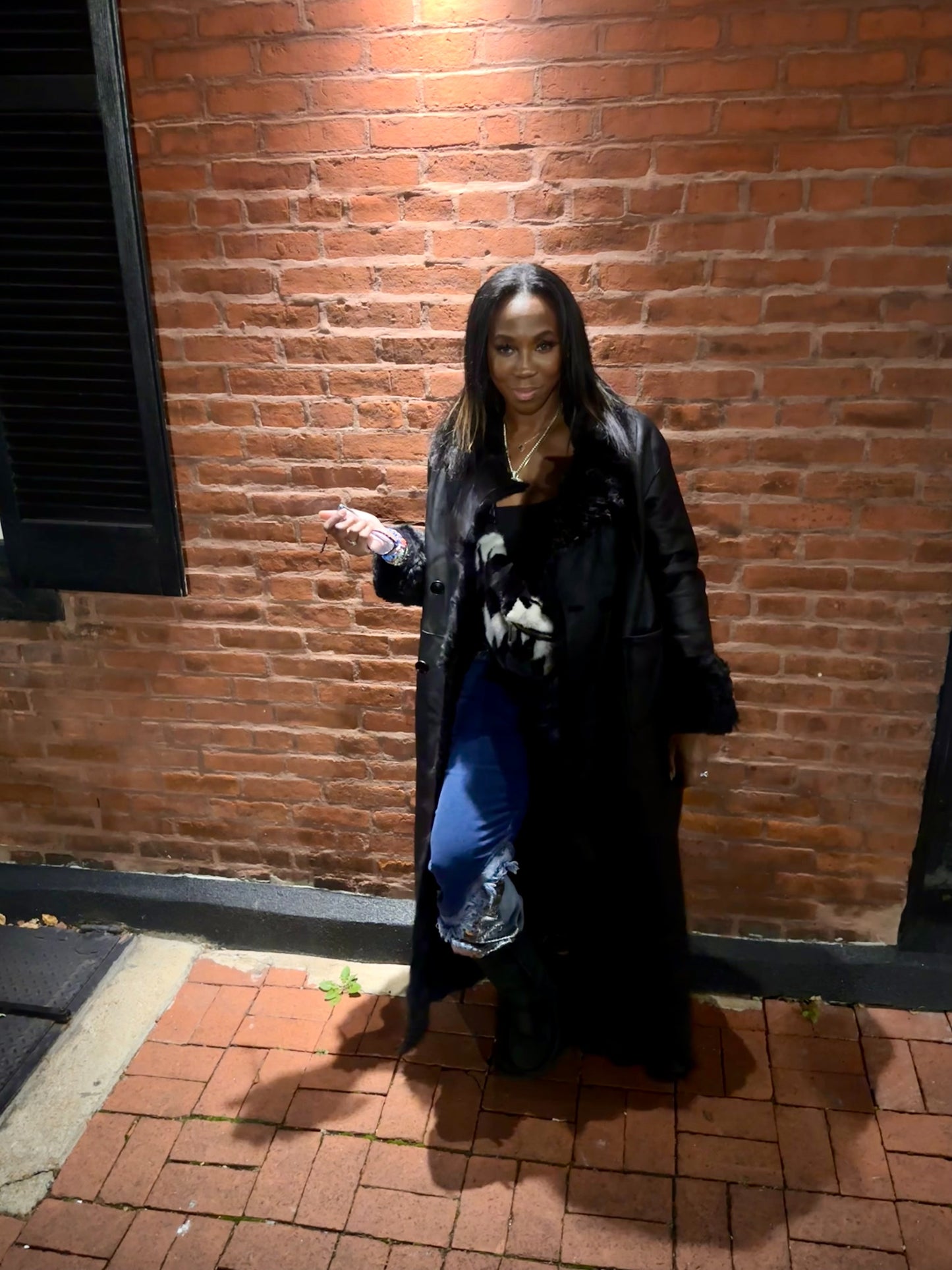 Bad Gal Shearling Trench Coat
