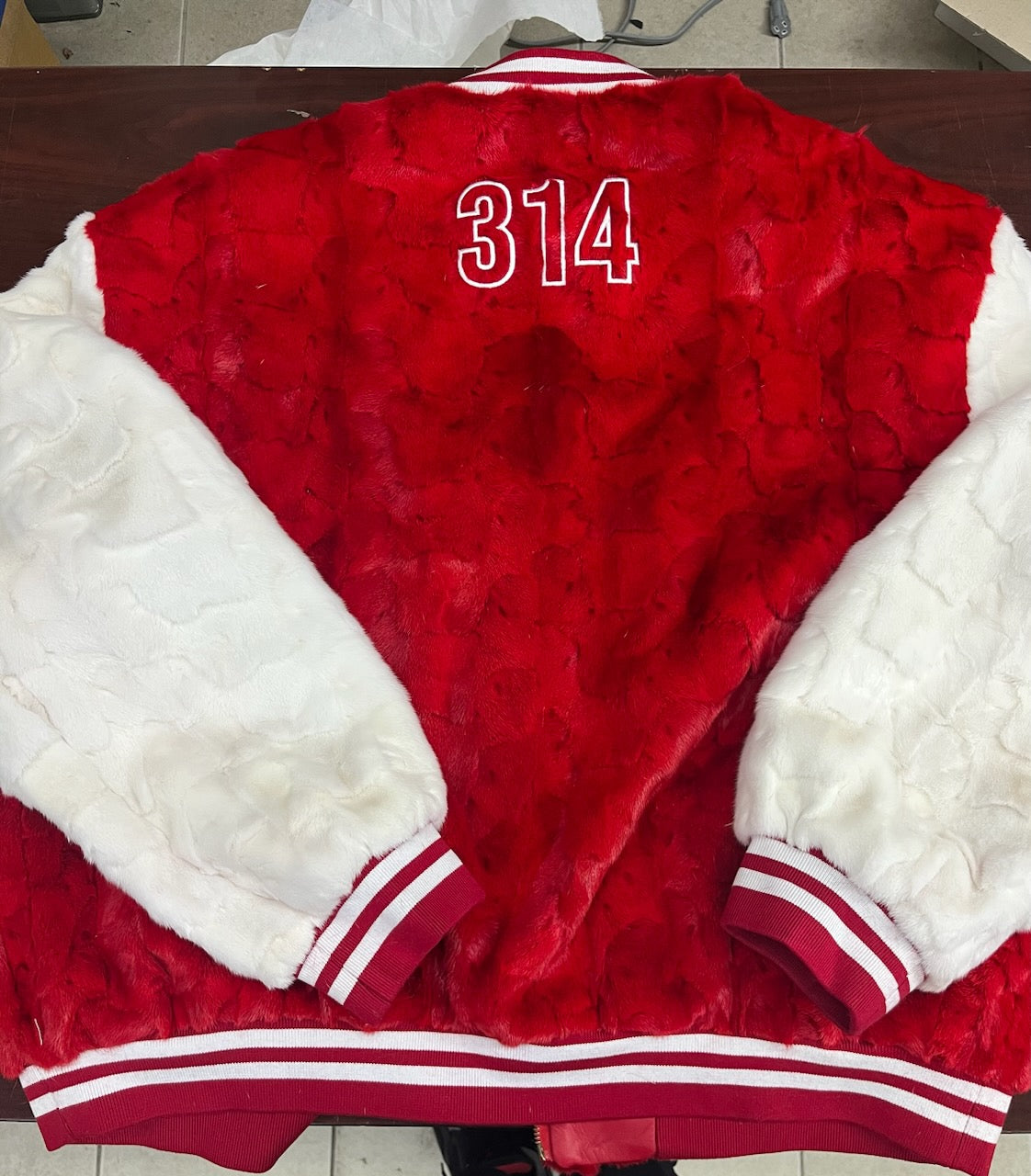 Mink Section Fur Varsity Bomber