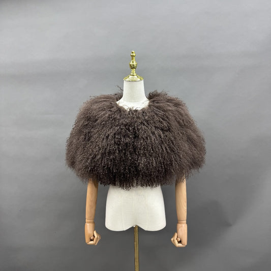 FGM Bespoke Mongolian Curly Fur Capelet