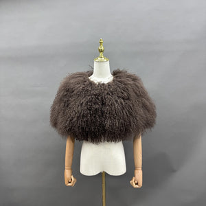 Fgm Bespoke Mongolian Curly Fur Capelet | FGM Bespoke