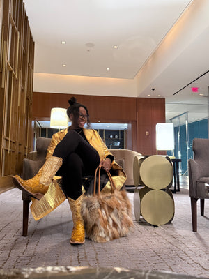 Fox Fur Pocket Book- Medium Size Purse | FGM Bespoke