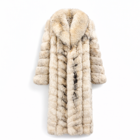 Long Statement Golden Isle Fox Fur Coat | FGM Bespoke