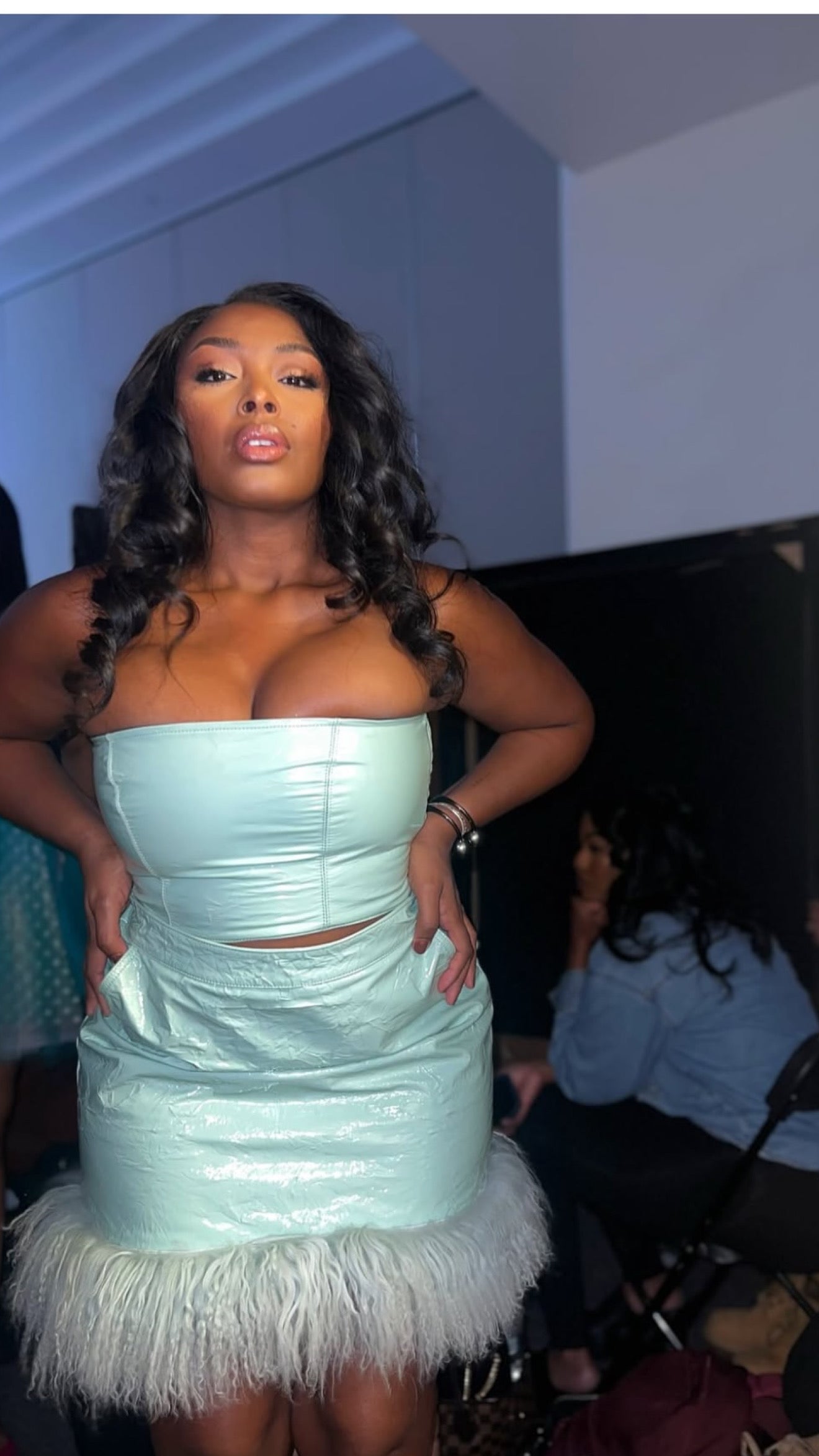 Teal Tube Top Set