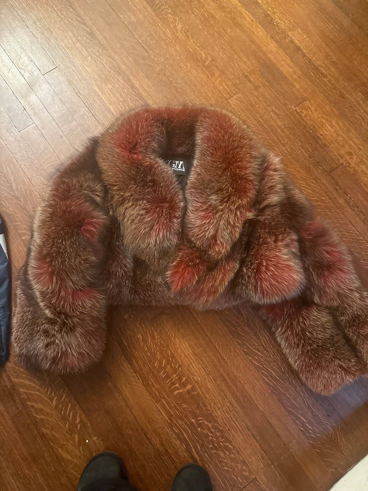 Special Red Fox Fur Coat Statement Coat | FGM Bespoke