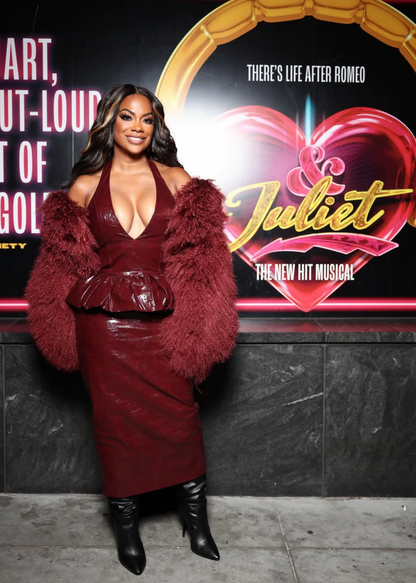 Burgundy Mongolian Jacket (Kandi-inspired energy)