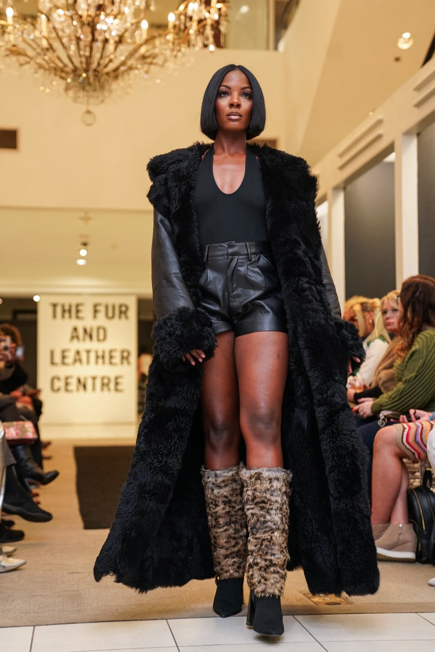 Bad Gal Shearling Trench Coat