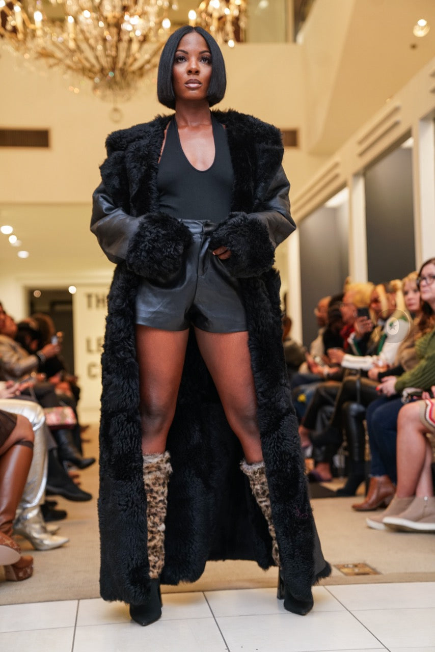 Bad Gal Shearling Trench Coat