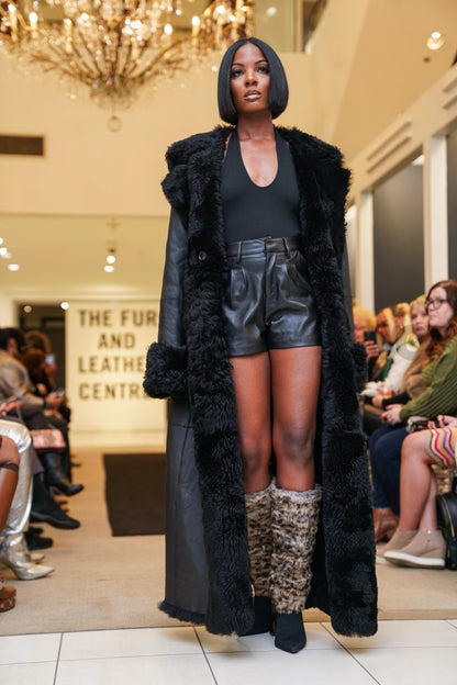 Bad Gal Shearling Trench Coat