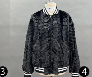 Mink Section Fur Varsity Bomber