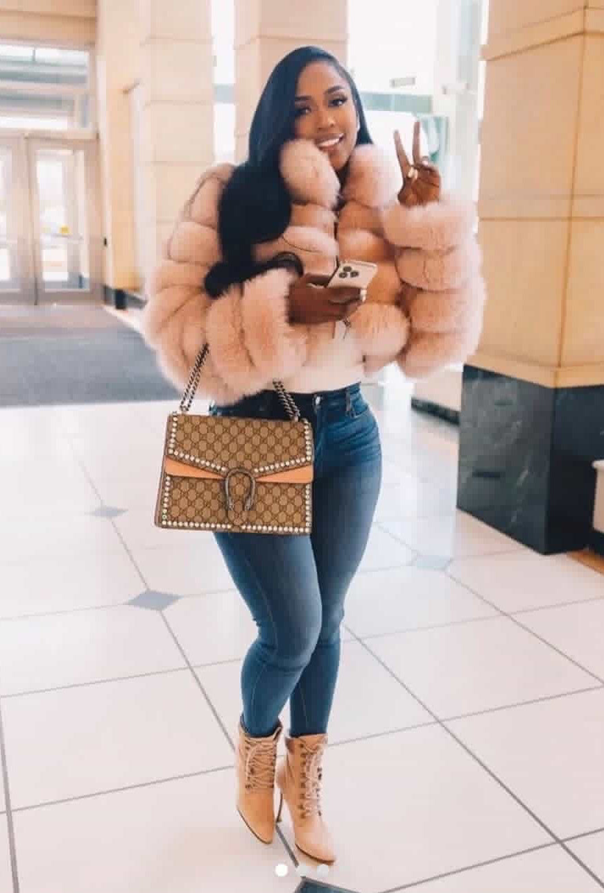 Kiki Fox Bolero- Light Pink (Seen on Kash Doll)