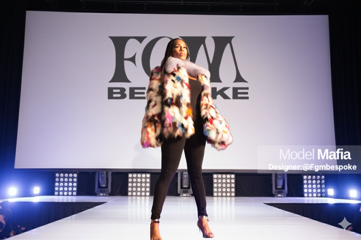 Multi Colored Fox Sections Bomber | FGM Bespoke