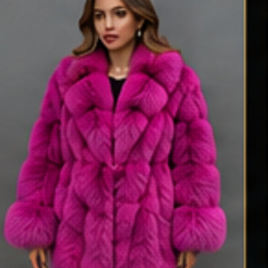 AI styled preview of the fuchsia mink coat