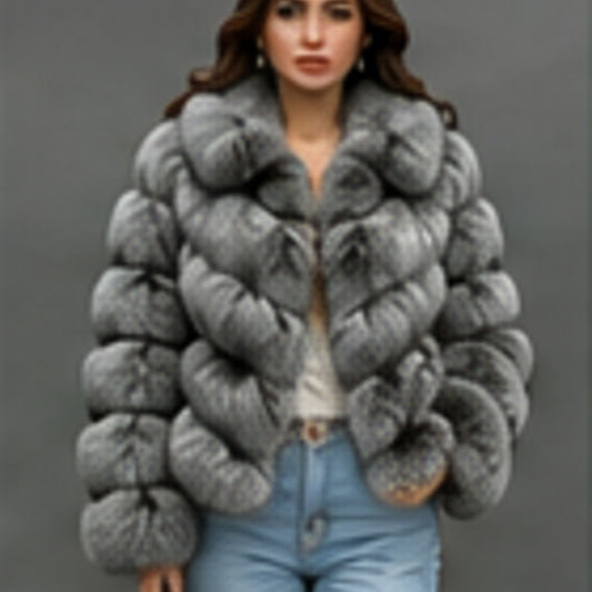 AI styled preview of the silver chevron jacket