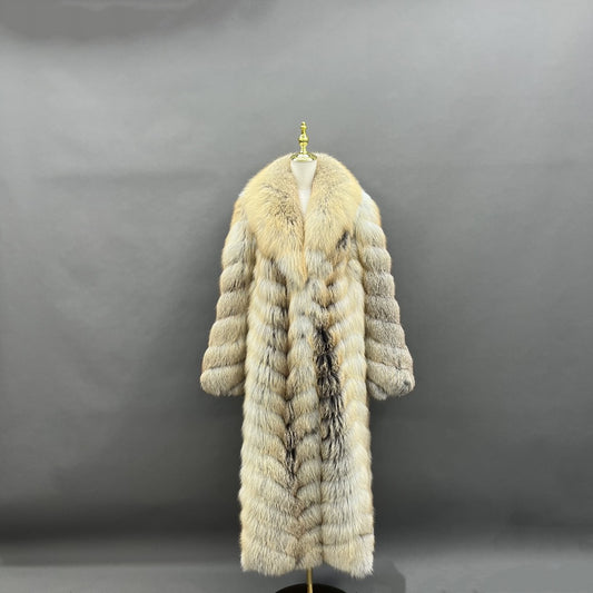 Long Statement Golden Isle Fox Fur Coat | FGM Bespoke