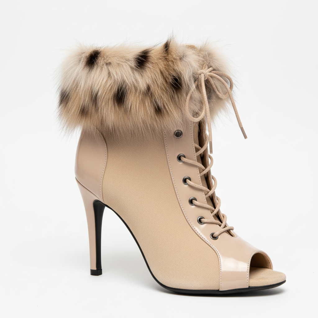 Nude/Lynx Bootie Close-Up