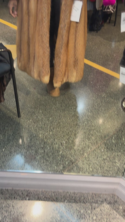 Natural Red Fox Full Length Fur Coat
